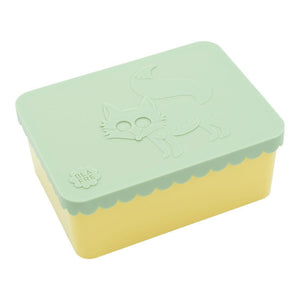 Blafre matboks i plast ett rom – Rev Lys grønn/Gul for barn - Brobrobrille