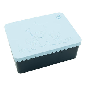 Blafre matboks i plast treroms – Bjørn Himmelblå/Marineblå for barn - Brobrobrille