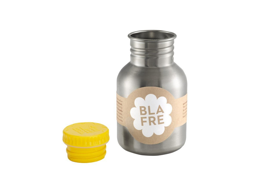 Blafre stålflaske 300ml - Gul for barn - Brobrobrille