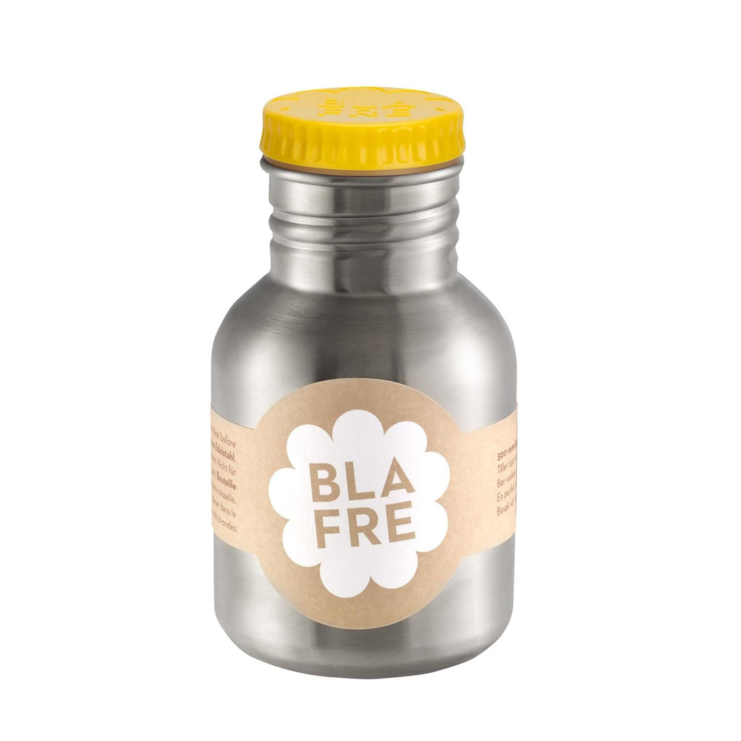Blafre stålflaske 300ml - Gul for barn - Brobrobrille