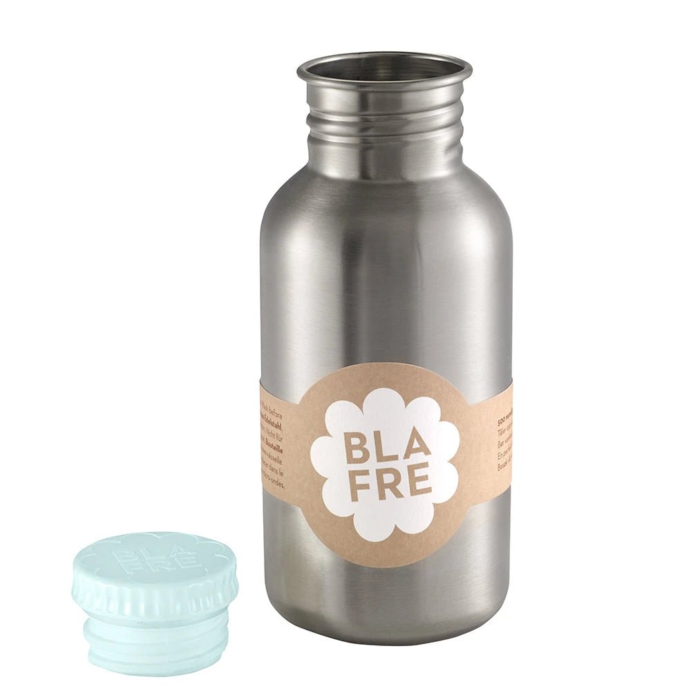 Blafre stålflaske 500 ml – Lys Blå for barn - Brobrobrille