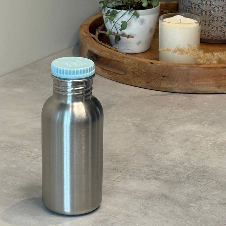 Blafre stålflaske 500 ml – Lys Blå for barn - Brobrobrille