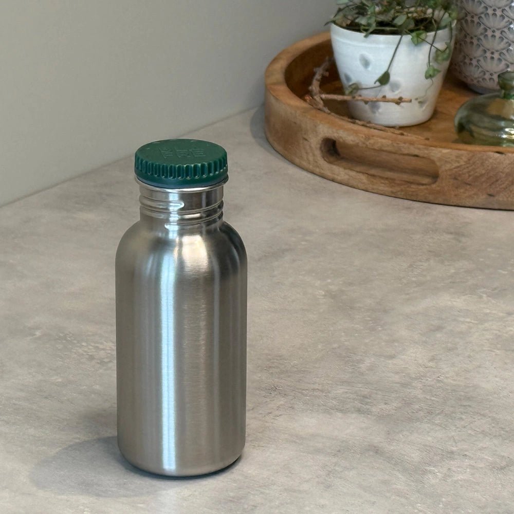 Blafre stålflaske 500 ml – Mørk Grønn for barn - Brobrobrille