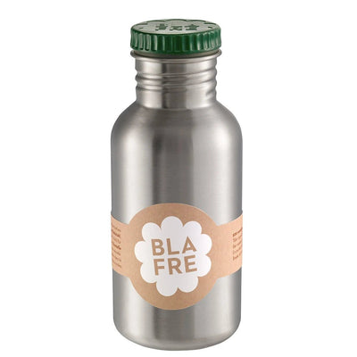 Blafre stålflaske 500 ml – Mørk Grønn for barn - Brobrobrille