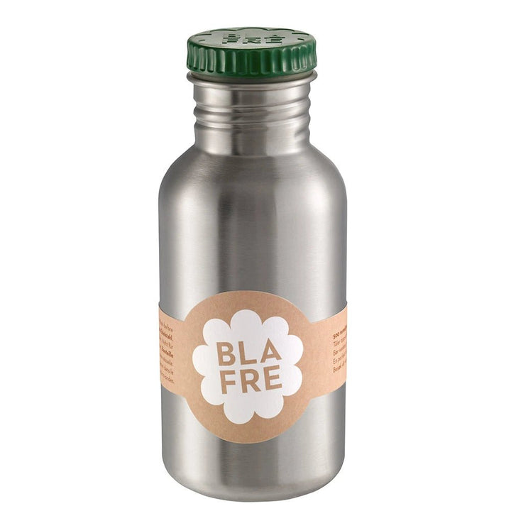 Blafre stålflaske 500 ml – Mørk Grønn for barn - Brobrobrille