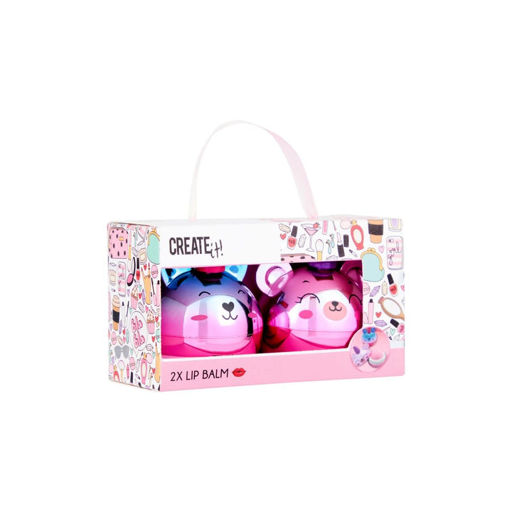 Create It! Leppepomade – 2 - pakning med duft (Vannmelon & Vanilje) for barn - Brobrobrille