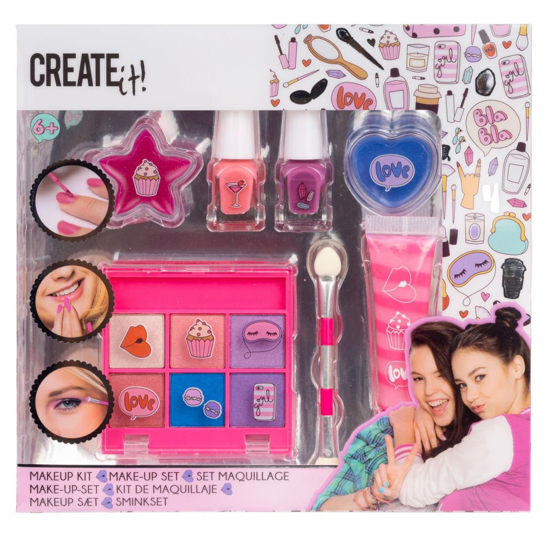 Create It! Make Up Set – Pink/Syrin sminkesett for barn for barn - Brobrobrille