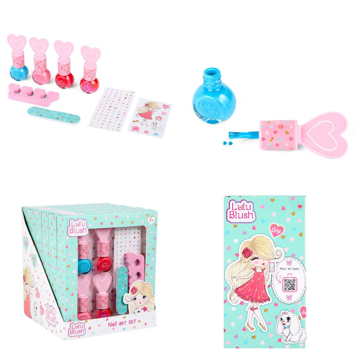 Create It! Nail Art Sett – Lulu Blush Neglekunst for barn for barn - Brobrobrille