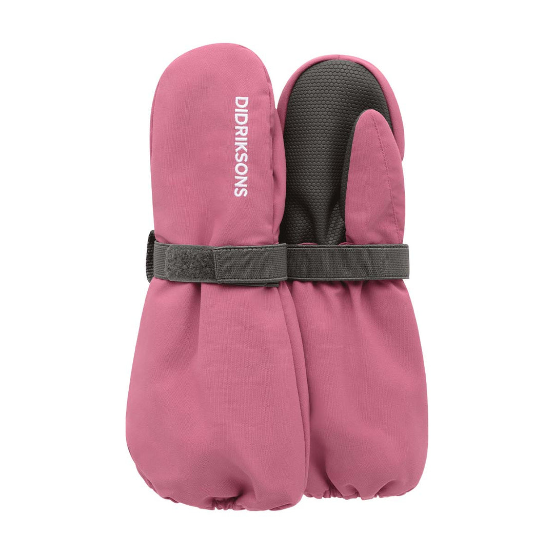 Didriksons Biggles Kids' Mittens vintervotter for barn - Heather Pink for barn - Brobrobrille