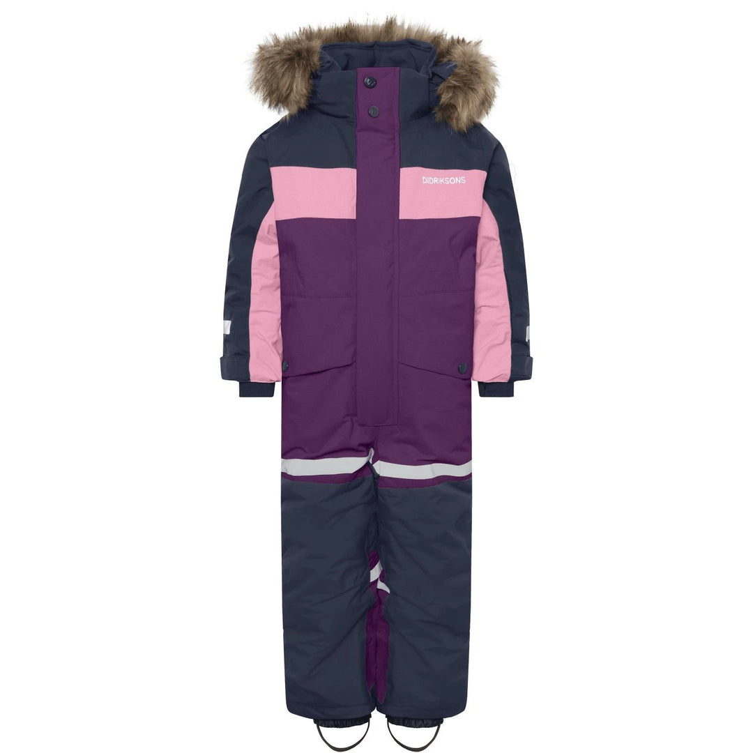 Didriksons Bjärven Kids' Coverall vinterdress for barn - Northen Purple for barn - Brobrobrille