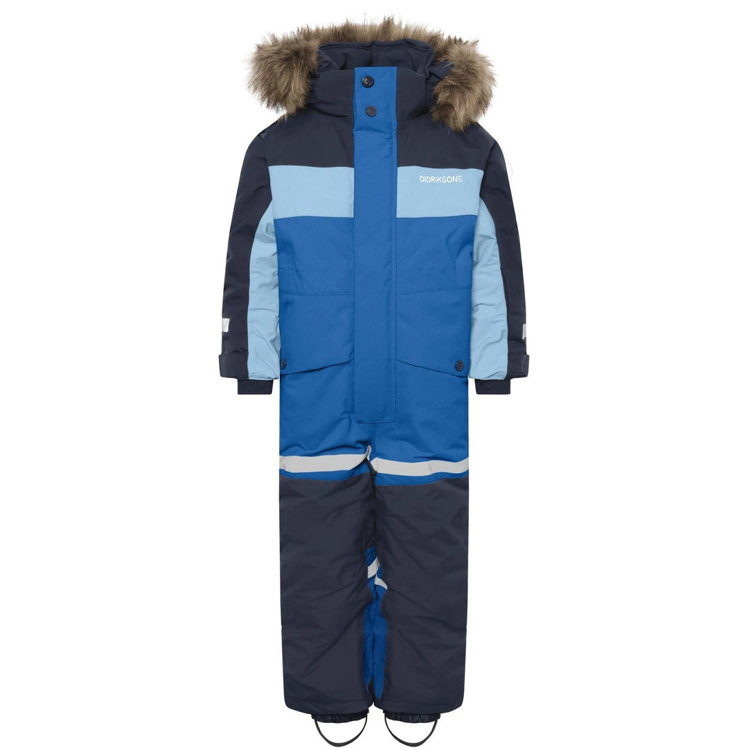 Didriksons Bjärven Kids' Coverall vinterdress for barn - Ultramarine for barn - Brobrobrille