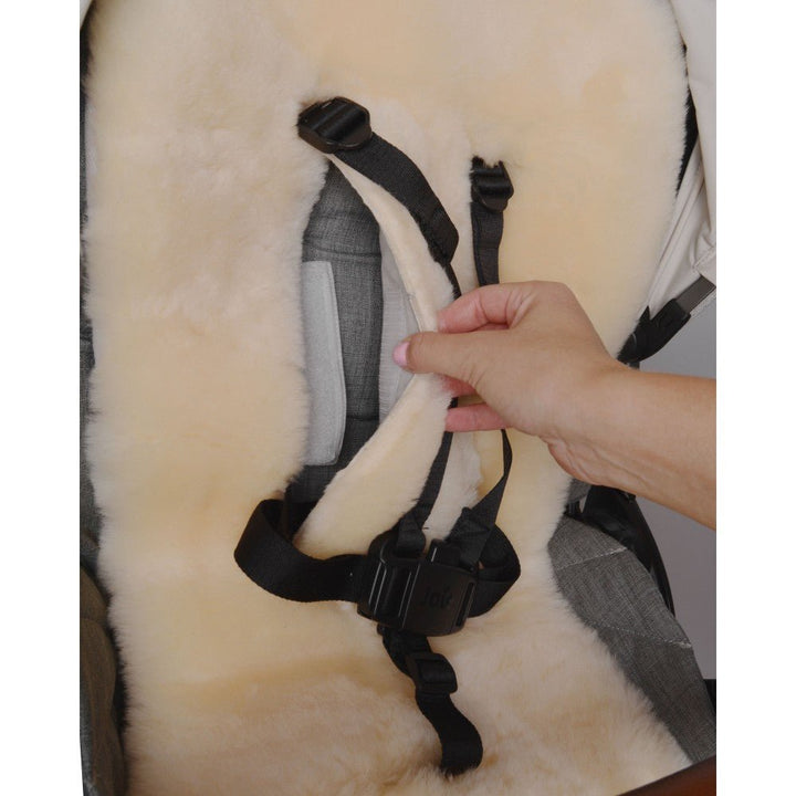 Easygrow Lammeskinn Inlay til barnevogn – Off - White for barn - Brobrobrille