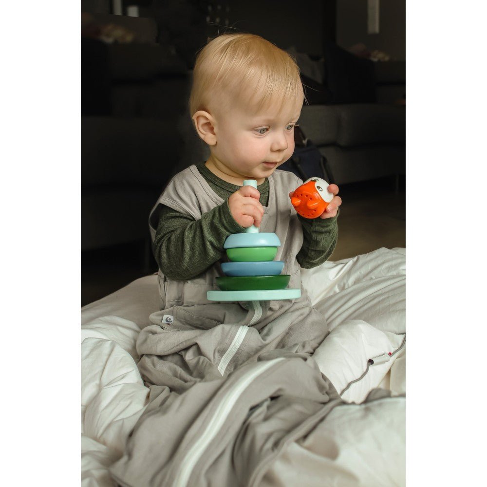 Easygrow Night Lett 3–18 mnd – Grey for barn - Brobrobrille