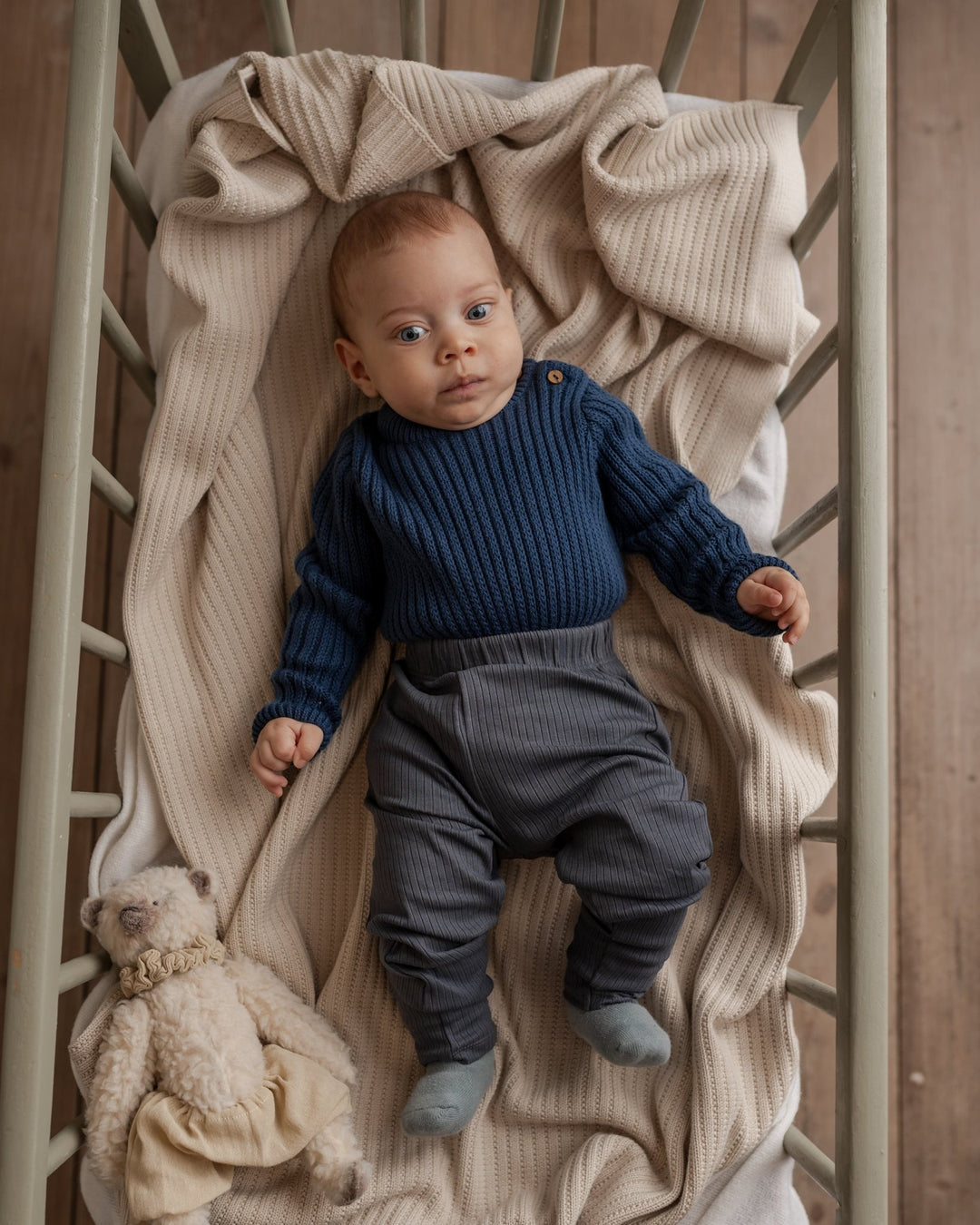 Hanevild Albert Romper - Ensign Blue for barn - Brobrobrille