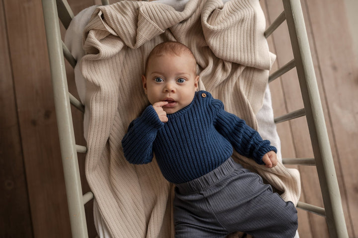 Hanevild Albert Romper - Ensign Blue for barn - Brobrobrille