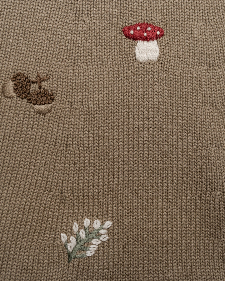 Hanevild Fall genser i økologisk bomull – Coriander for barn - Brobrobrille