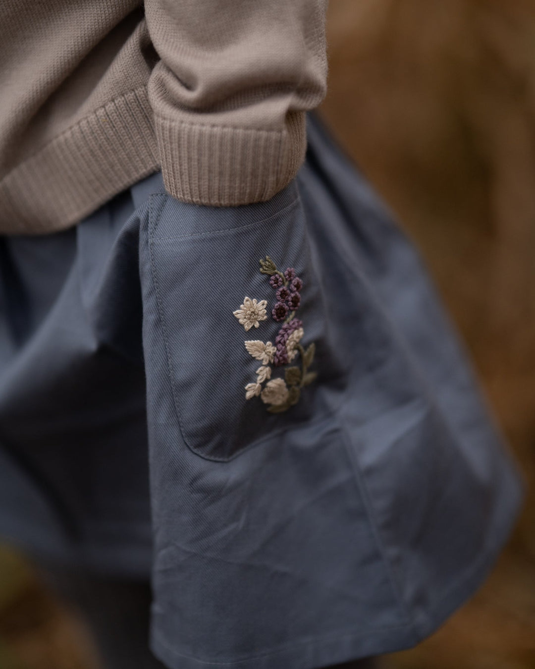 Hanevild Laila skjørt – Blue for barn - Brobrobrille