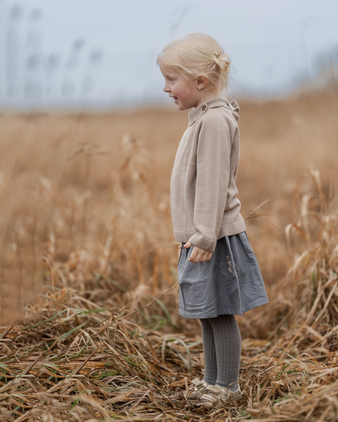 Hanevild Laila skjørt – Blue for barn - Brobrobrille