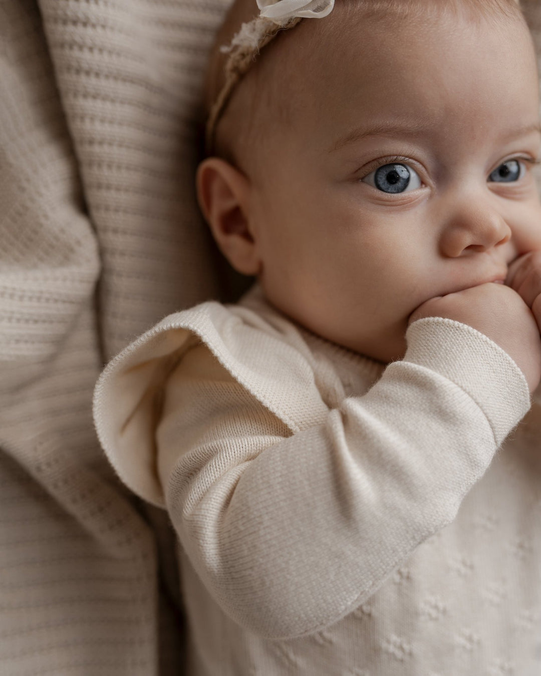 Hanevild Lucy romper body – Ivory for barn - Brobrobrille
