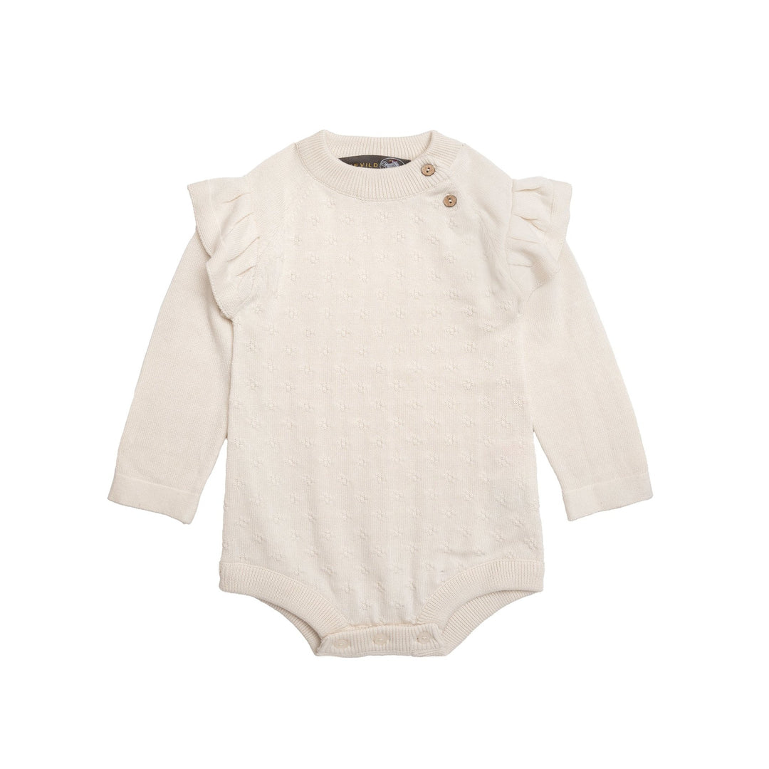 Hanevild Lucy romper body – Ivory for barn - Brobrobrille