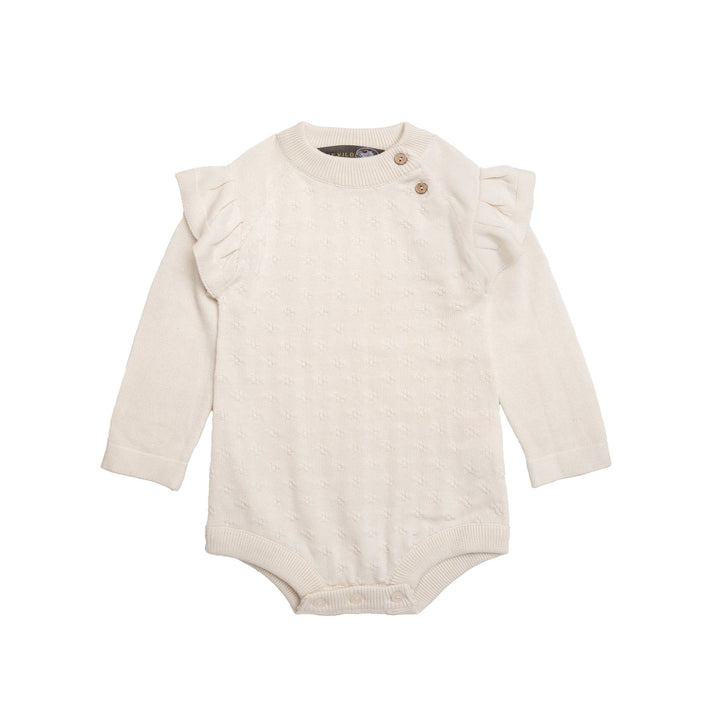 Hanevild Lucy romper body – Ivory for barn - Brobrobrille