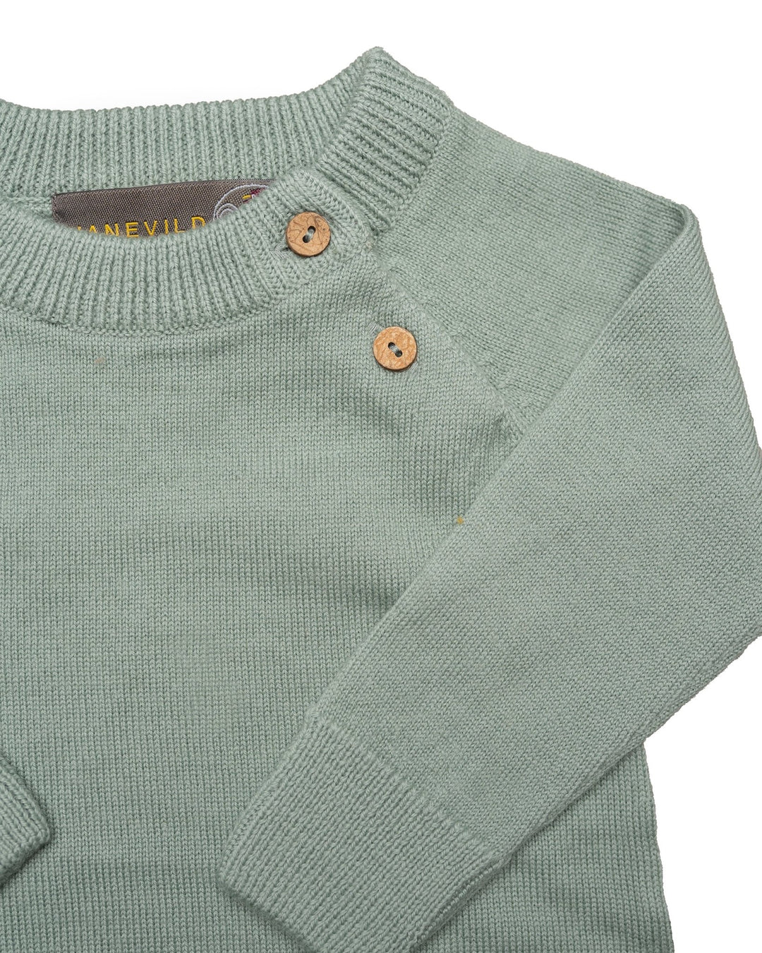 Hanevild Martin romper body i merinoull – Sage for barn - Brobrobrille