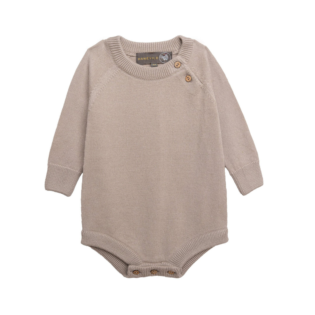 Hanevild Martin Romper - Cream Oatmeal for barn - Brobrobrille