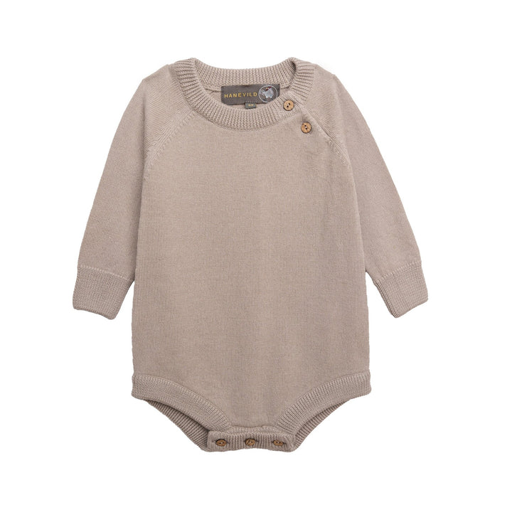 Hanevild Martin Romper - Cream Oatmeal for barn - Brobrobrille