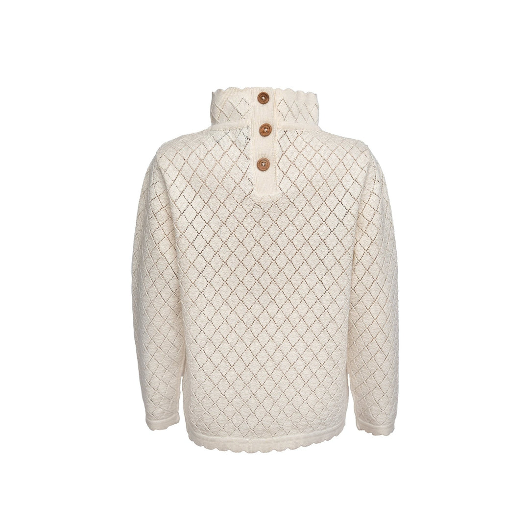 Hanevild Oliwia genser i økologisk bomull – Ivory for barn - Brobrobrille