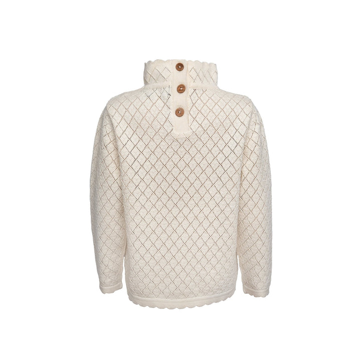 Hanevild Oliwia genser i økologisk bomull – Ivory for barn - Brobrobrille