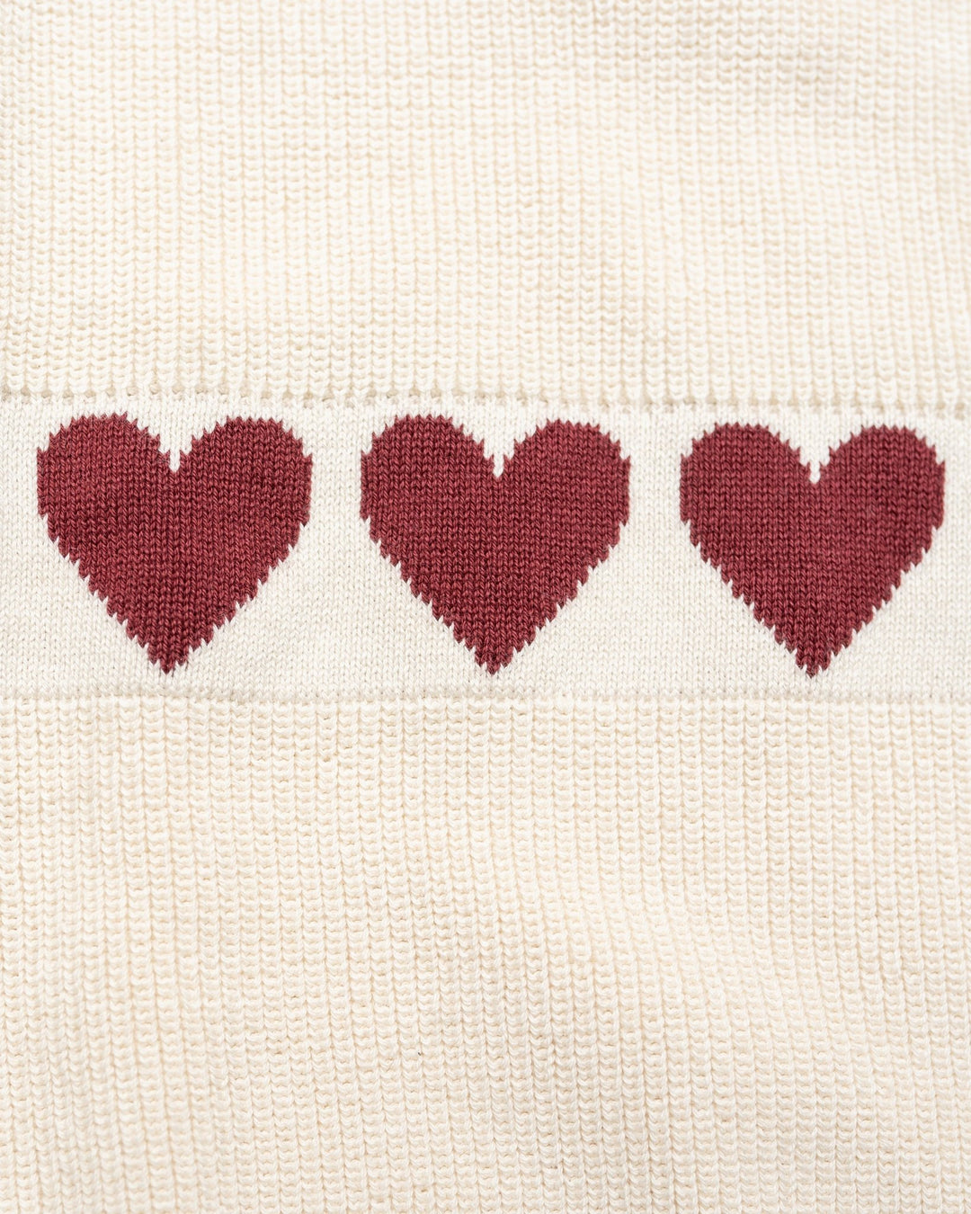 Hanevild Red Heart Bluse - Ivory for barn - Brobrobrille