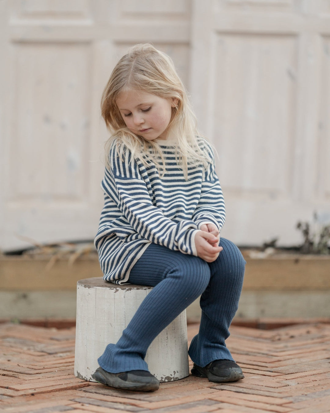 Hanevild Tilde Leggings - Ensign Blue for barn - Brobrobrille