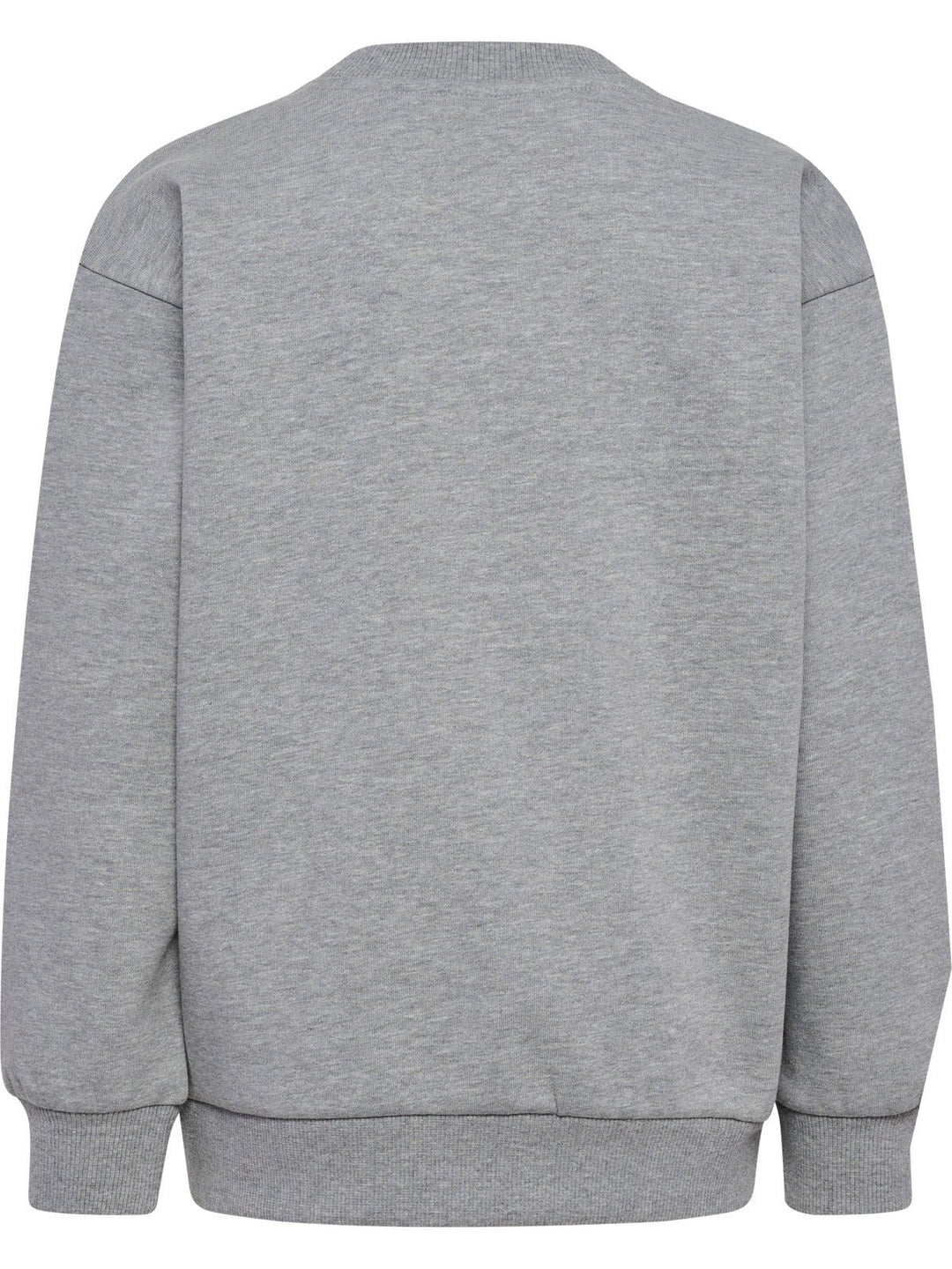 Hummel JR Loose Genser Bee – Grey Melange for barn - Brobrobrille