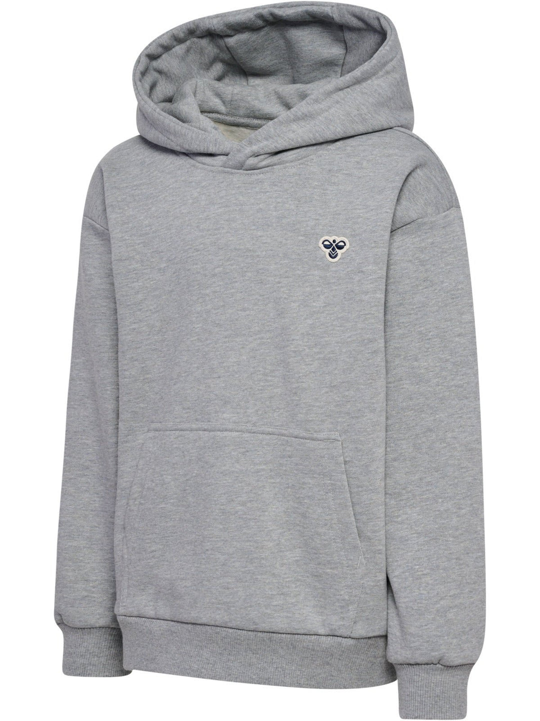 Hummel JR Loose Hettegenser Bee – Grey Melange for barn - Brobrobrille