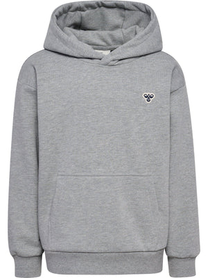 Hummel JR Loose Hettegenser Bee – Grey Melange for barn - Brobrobrille