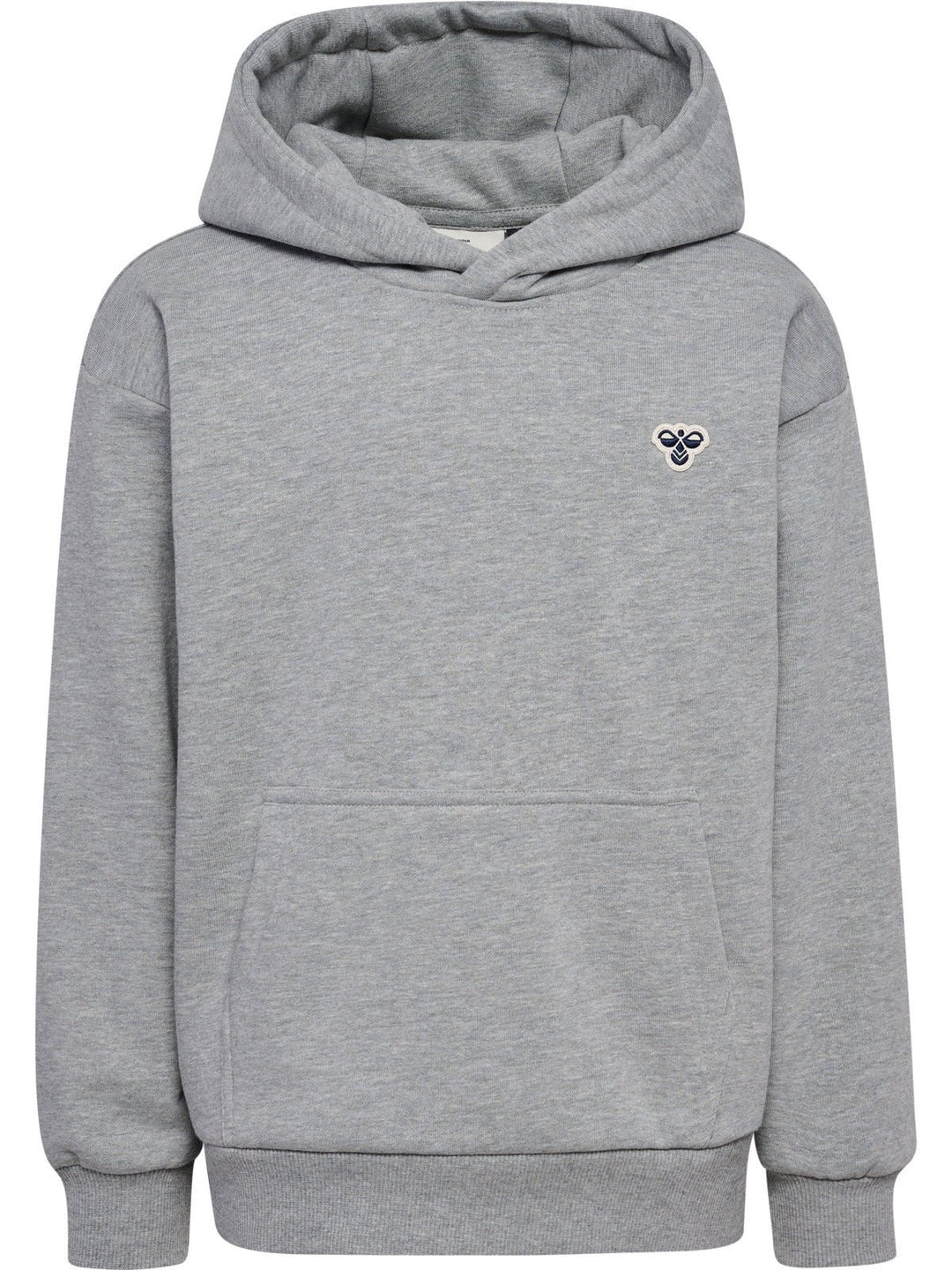 Hummel JR Loose Hettegenser Bee – Grey Melange for barn - Brobrobrille