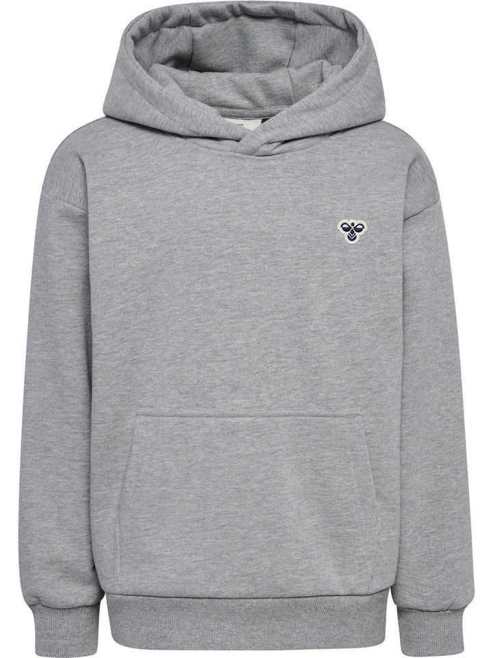 Hummel JR Loose Hettegenser Bee – Grey Melange for barn - Brobrobrille