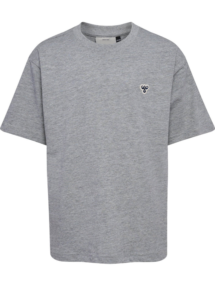 Hummel JR Loose T - skjorte Bee – Grey Melange for barn - Brobrobrille
