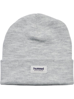 Hummel JR Strikkelue – Light Grey Melange for barn - Brobrobrille