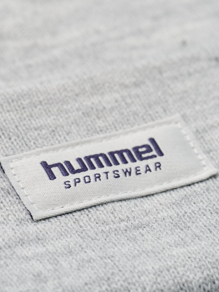 Hummel JR Strikkelue – Light Grey Melange for barn - Brobrobrille