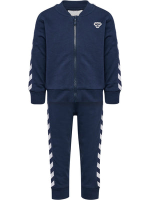 Hummel MINI Chevron Joggedress – Dress Blues for barn - Brobrobrille
