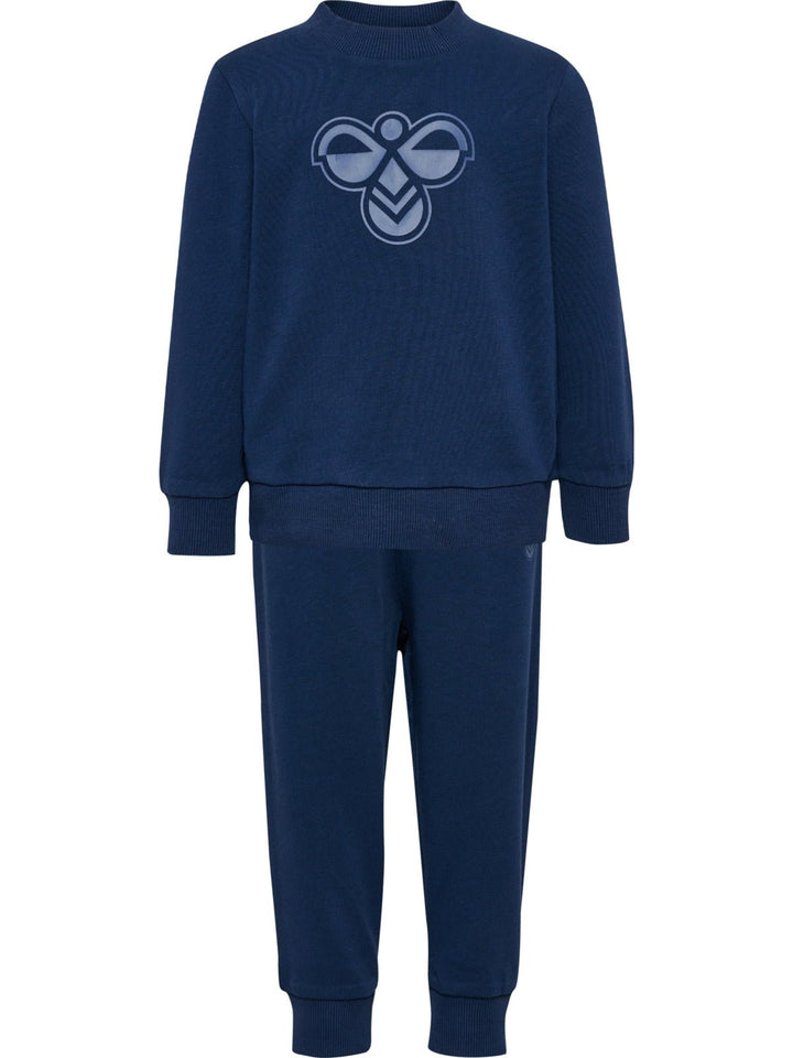 Hummel MINI Jersey Joggedress Bee – Dress Blues for barn - Brobrobrille