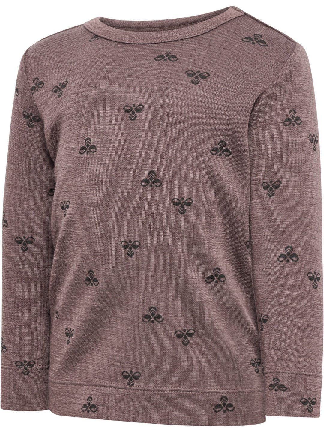 Hummel MINI Ull T - skjorte L/S – Twilight Mauve for barn - Brobrobrille