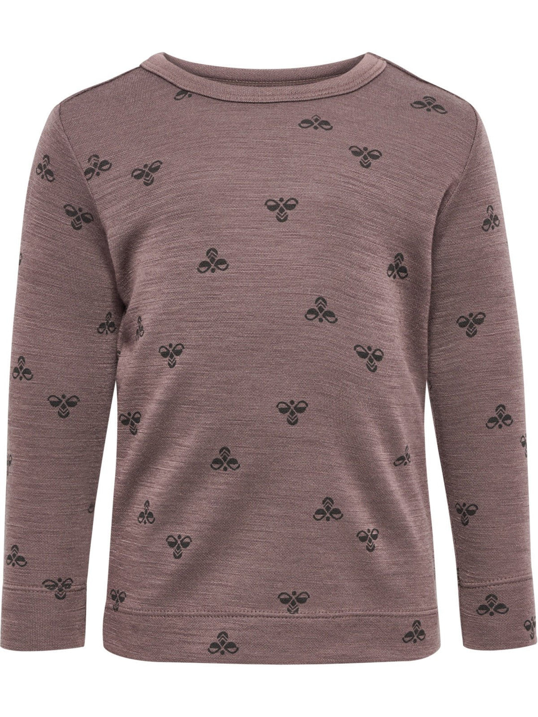 Hummel MINI Ull T - skjorte L/S – Twilight Mauve for barn - Brobrobrille