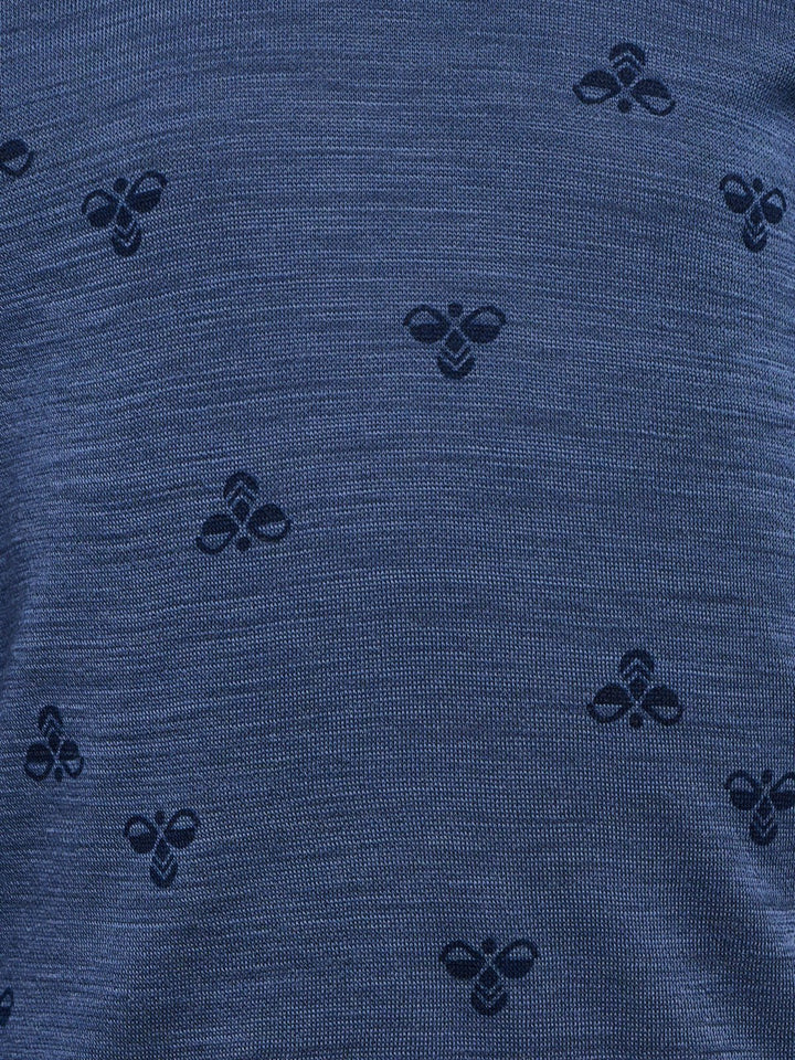 Hummel MINI Ull T - skjorte L/S – Vintage Indigo for barn - Brobrobrille