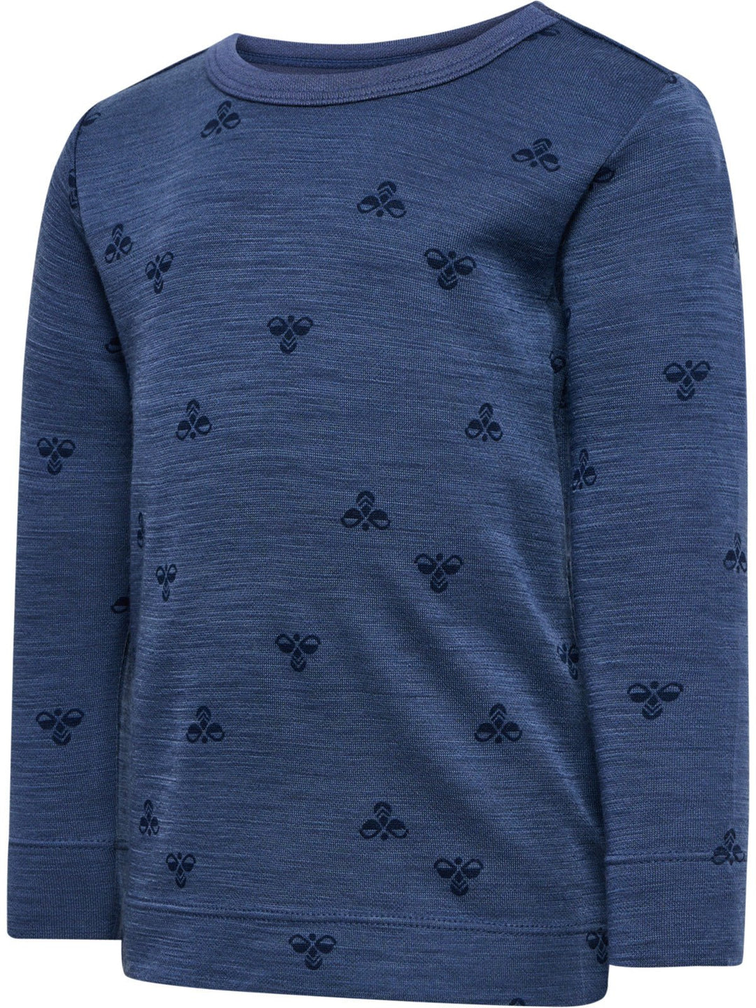 Hummel MINI Ull T - skjorte L/S – Vintage Indigo for barn - Brobrobrille