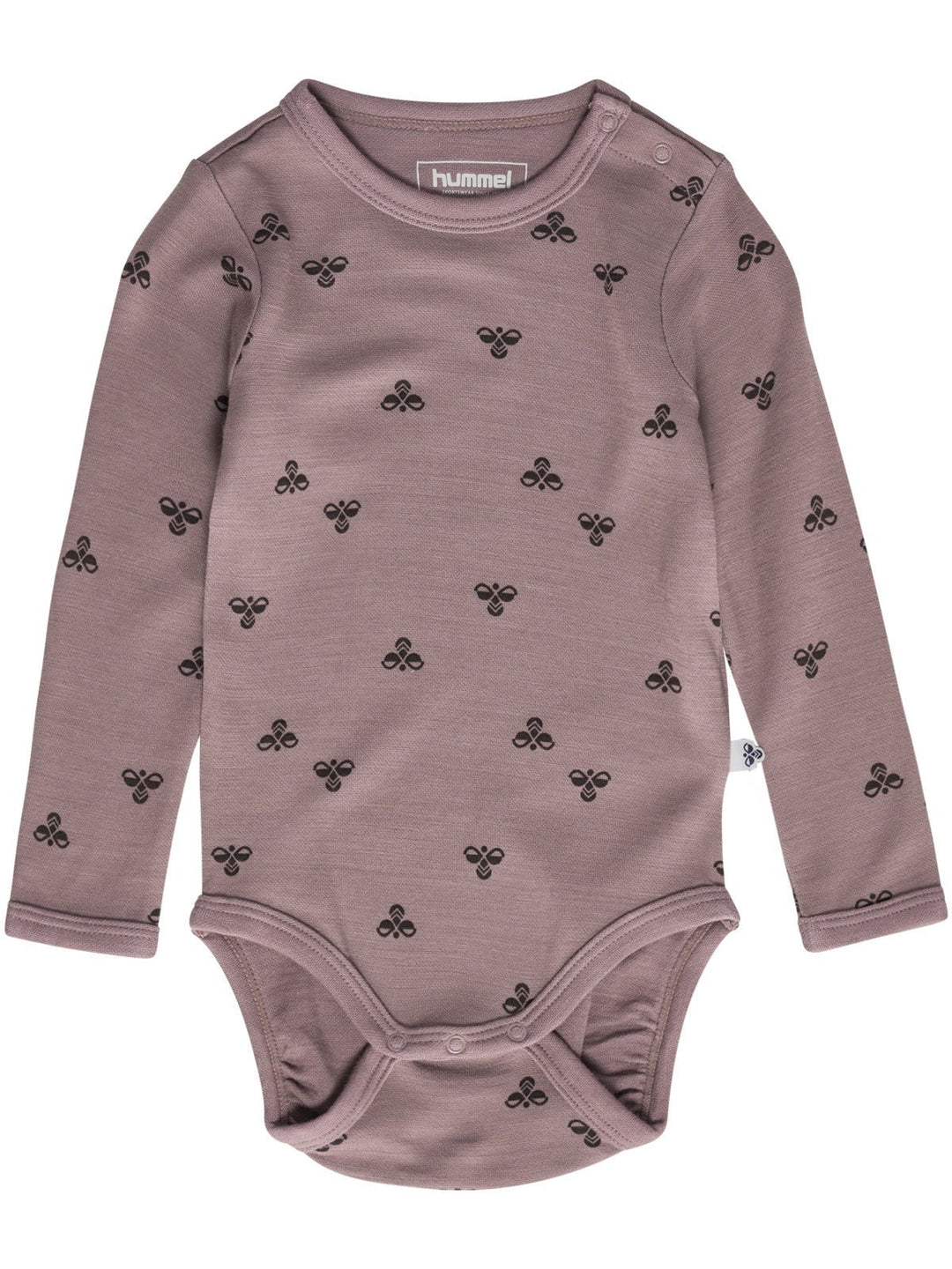 Hummel MINI Ullbody L/S – Twilight Mauve for barn - Brobrobrille