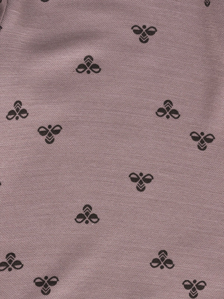 Hummel MINI Ullbody L/S – Twilight Mauve for barn - Brobrobrille