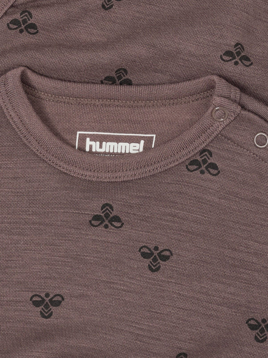 Hummel MINI Ullbody L/S – Twilight Mauve for barn - Brobrobrille