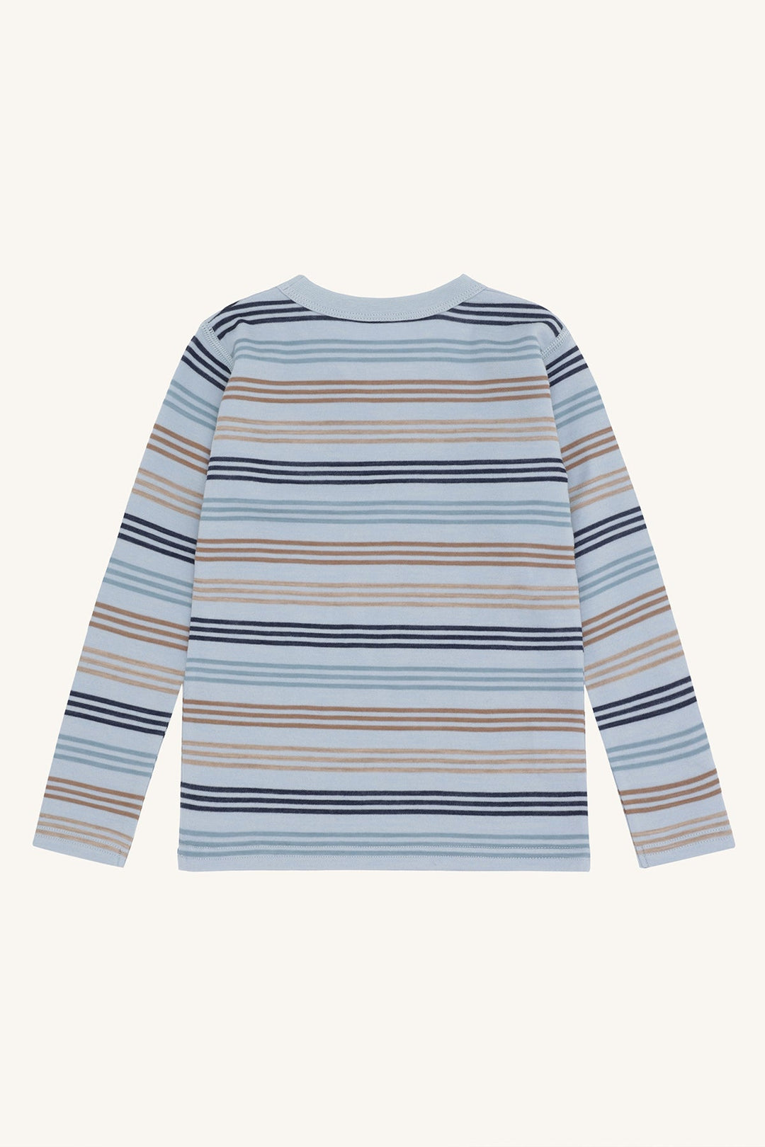 Hust and Claire Abba 3 Stripes – Genser i ull og bambus – Baby Blue for barn - Brobrobrille